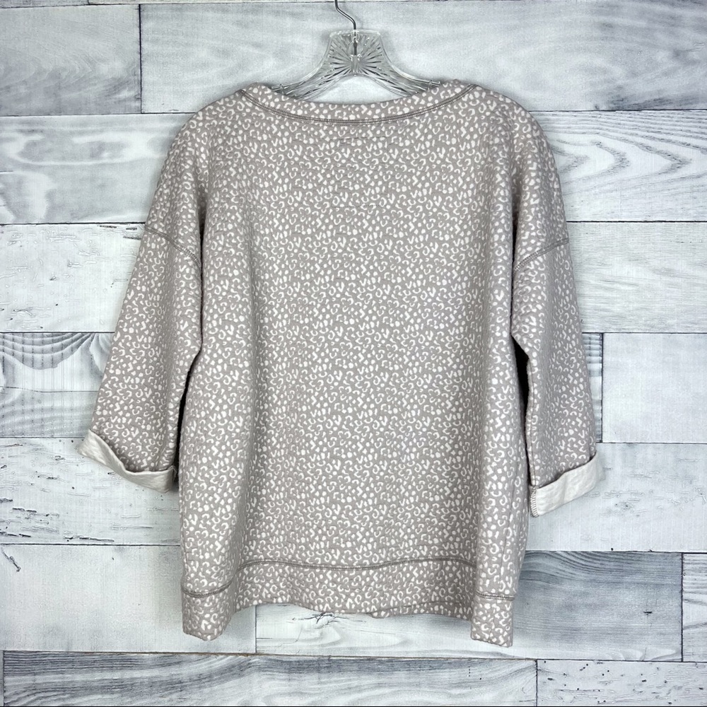 🍭 Anthropologie Lilka Leopard Sweatshirt - Picture 4 of 5